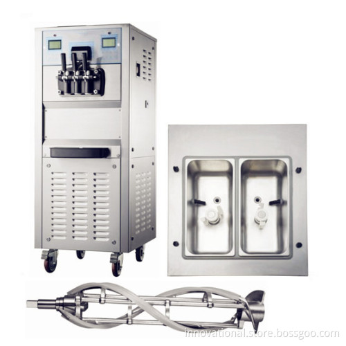 Ice Cream Maker Capacity 70L/H, Double Systems, LED Panels